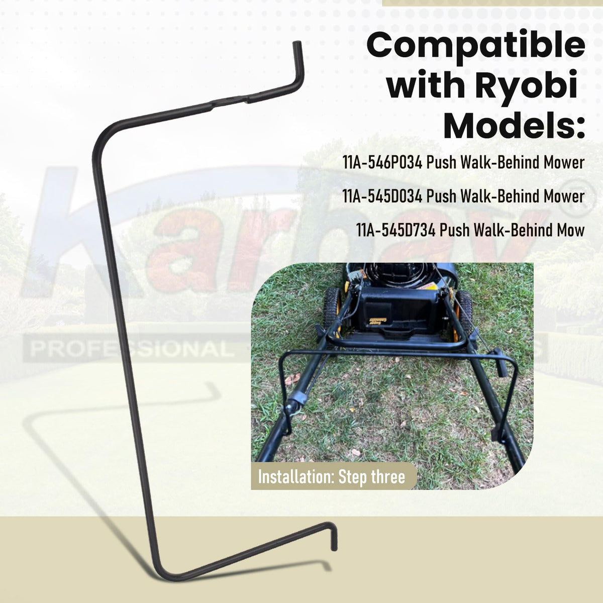Karbay lawn-mower bail control bar length 15.95 inches fits properly