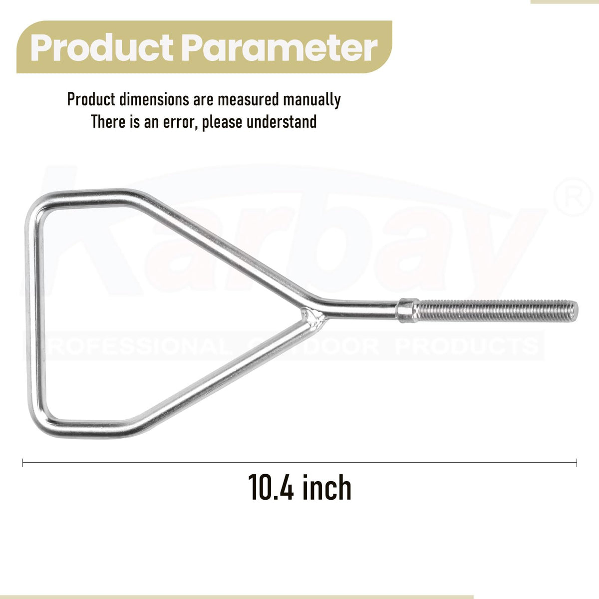 Karbay M147976 draft arm side view for smooth operation on uneven terrain.