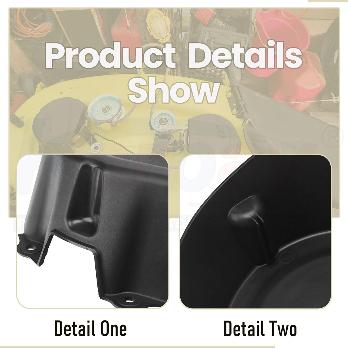 Karbay shield kit left shield gy21084 integrates smoothly with John Deere 42in decks.