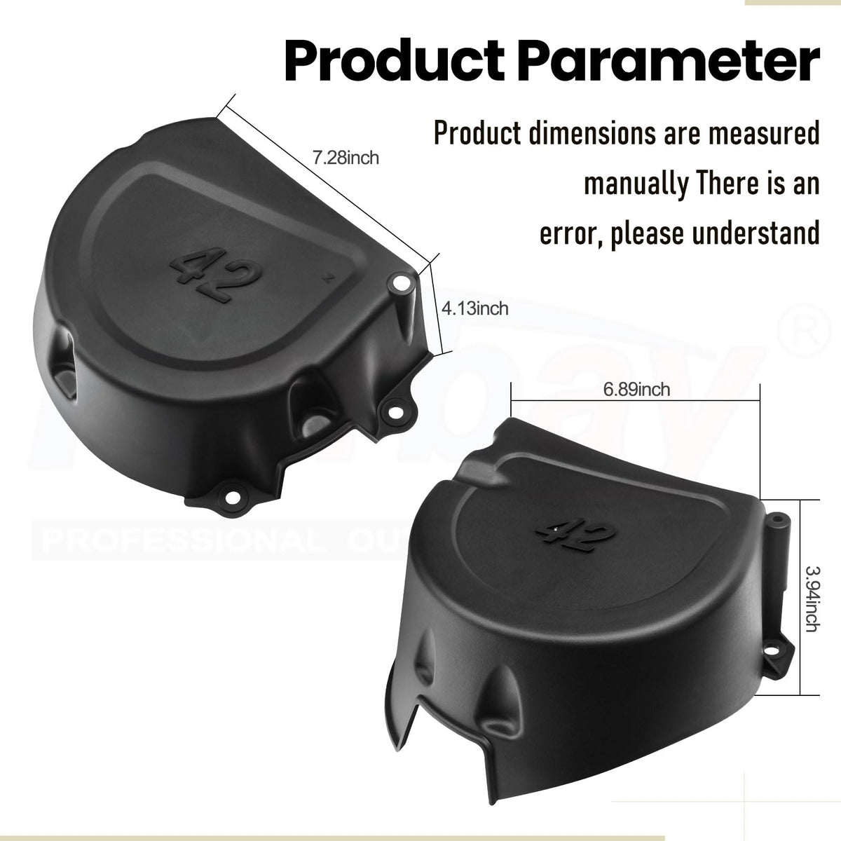 Karbay shield kit right Deere 42in mower deck offers durable guard for safe operation.