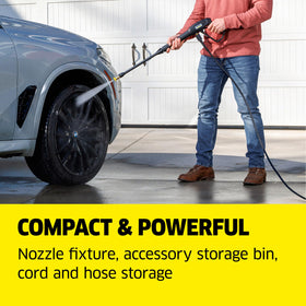 Kärcher K1700 Cube foot switch enables hands-free power control