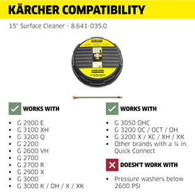 KÄRCHER surface cleaner delivering professional results on large concrete areas.