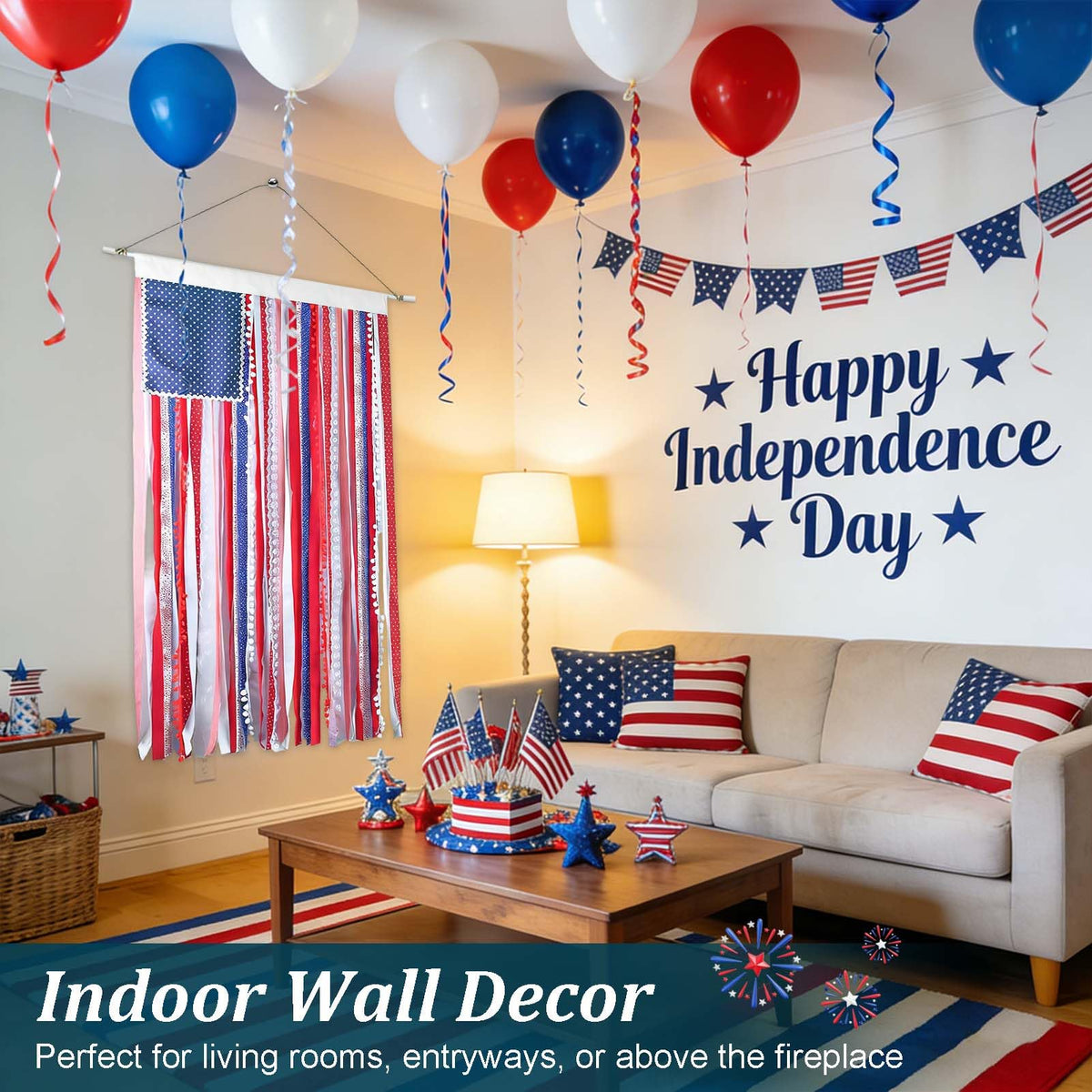 Karjiaja versatile flag banner blends rustic charm with modern decor.