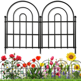 Karlliu 18-pack decorative garden fence arch panel enhances edging and plant separation.