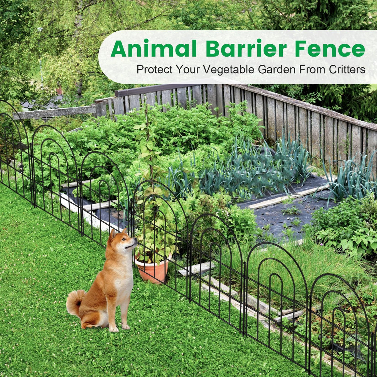 Karlliu no-dig installation fence is ideal for quick yard boundaries.