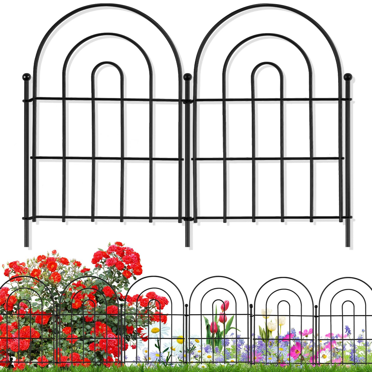 Karlliu yard landscape-decor fence complements outdoor decor and borders.