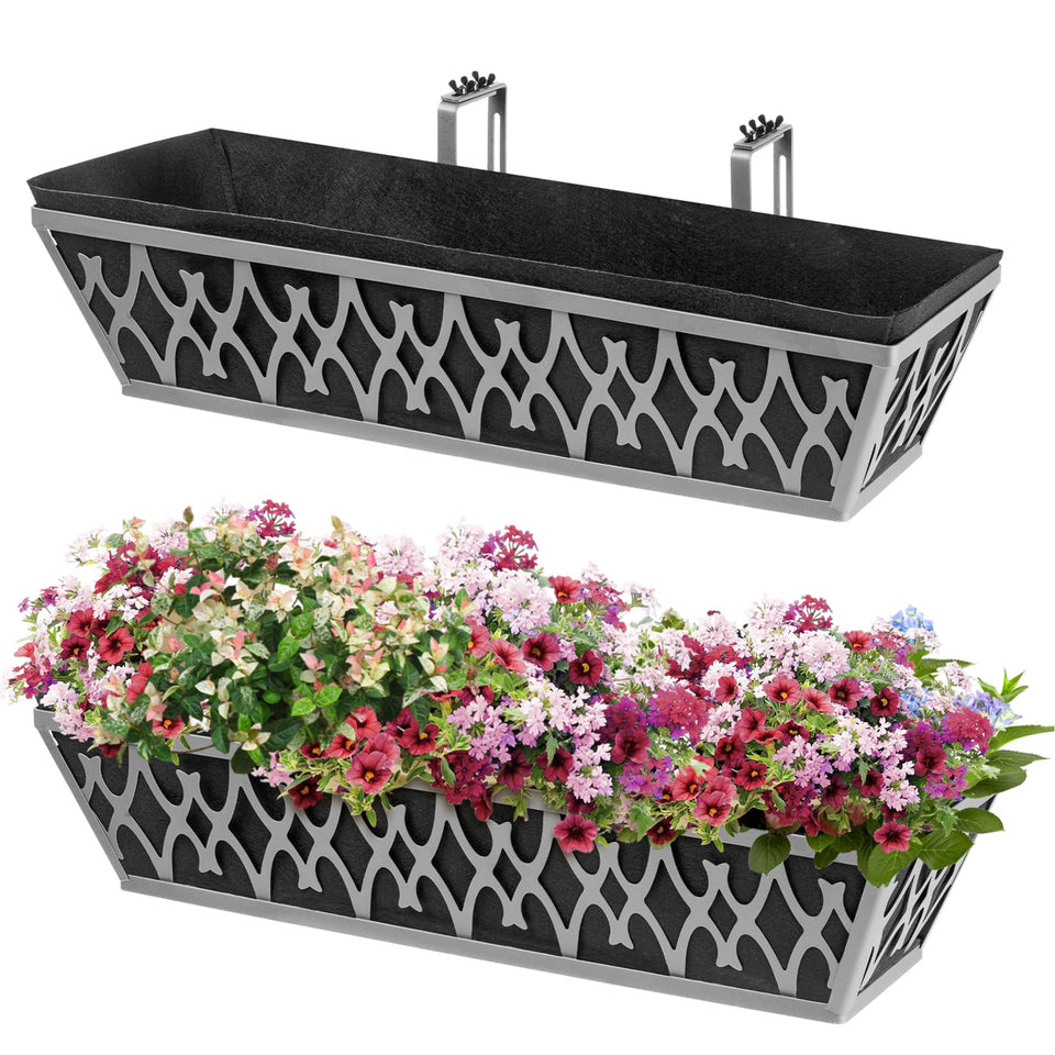 Karlliu adjustable brackets window box for balcony greenery