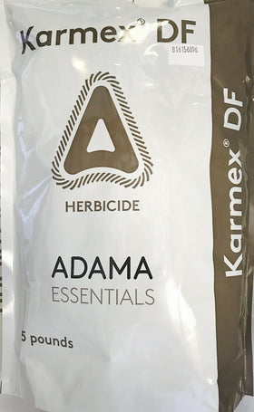Karmex DF application scene showing targeted weed control in a garden