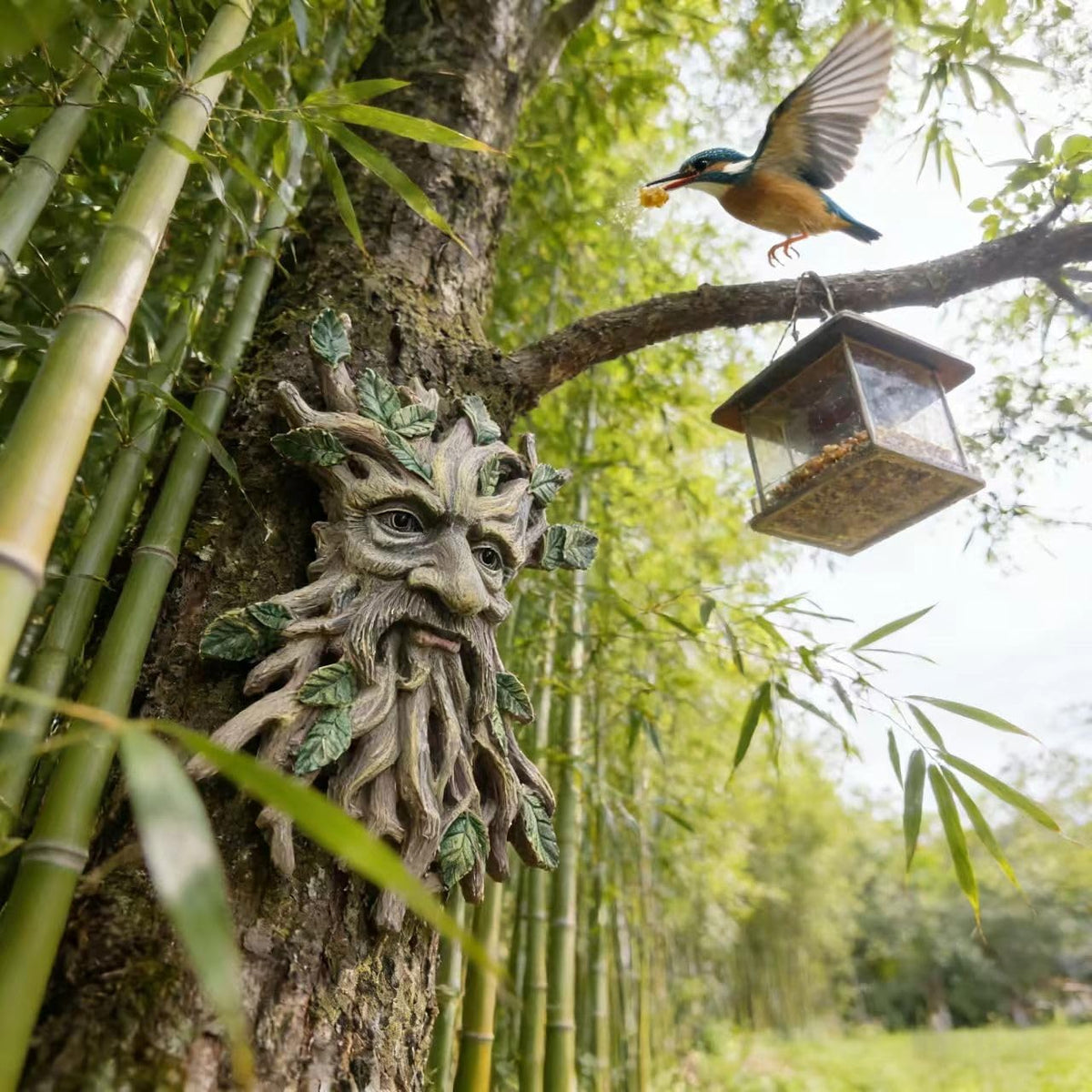 KARSTSYLVA leaf accents enhance forest art on any surface