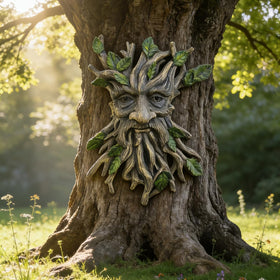 KARSTSYLVA whimsical tree face decor adds woodland charm to outdoor spaces