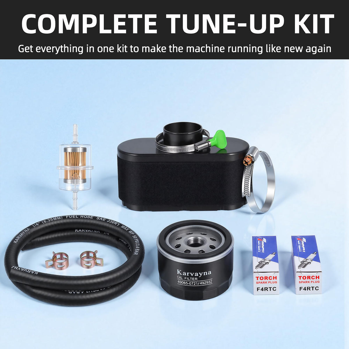Karvayna FR691V oil filter with durable shell protects engine oil under pressure.
