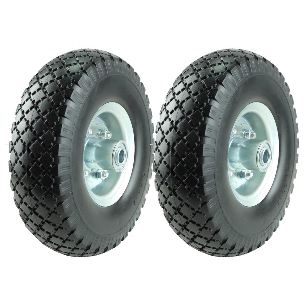 KASTFORCE KF4003 twin-pack 10-inch tires with flat-free design for carts