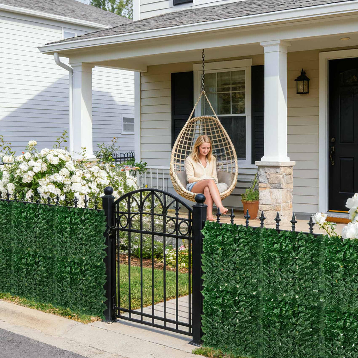 KASZOO ivy screen ideal for patios, gardens, and balconies.