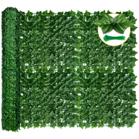 KASZOO artificial ivy privacy fence panel 01 showing lush leaves for balcony privacy and airflow