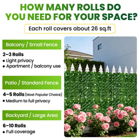 KASZOO artificial ivy privacy fence panel 04 shows UV-resistant, weatherproof durability outdoors