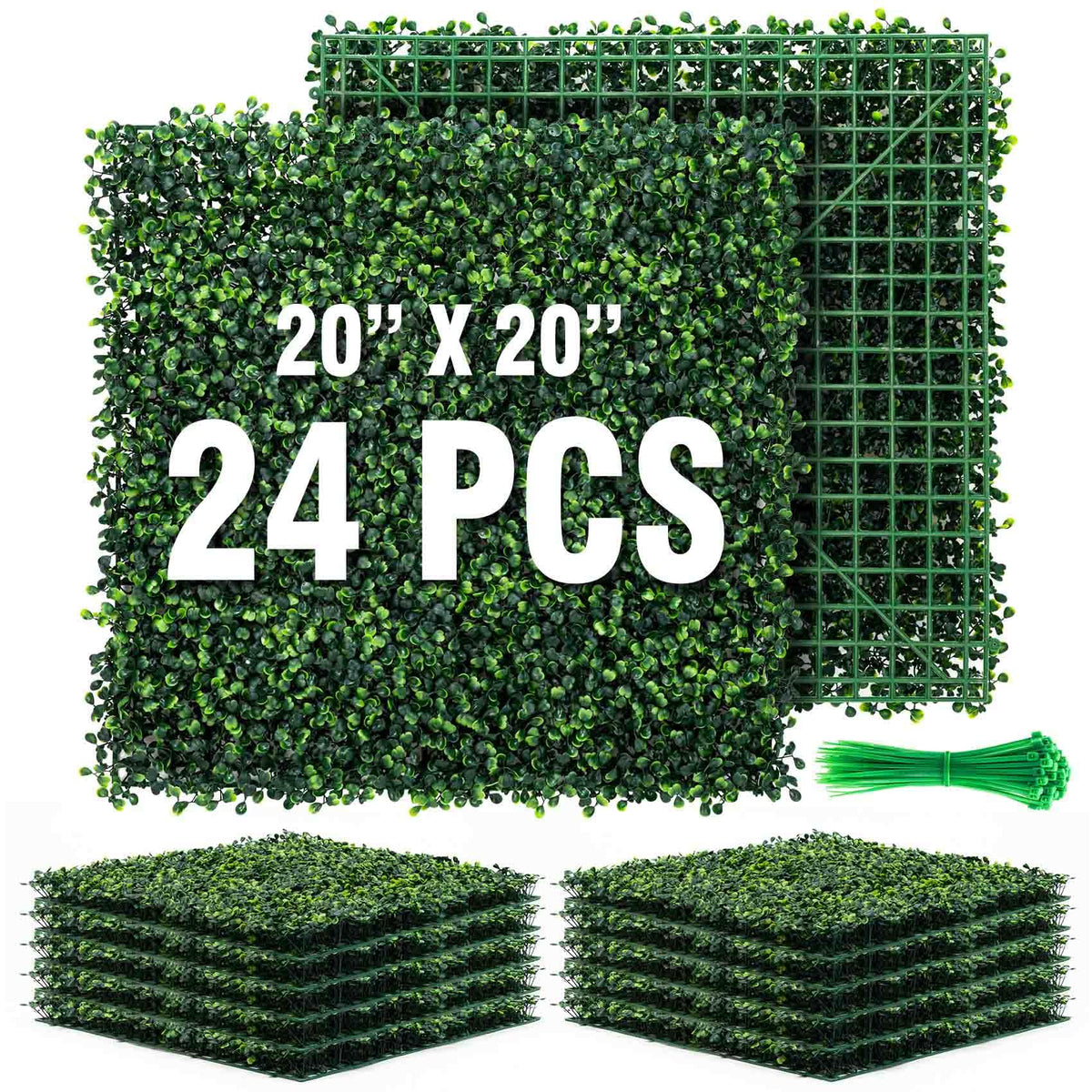 KASZOO grass wall panel close-up showing dense leaves for lush indoor greenery backdrop.
