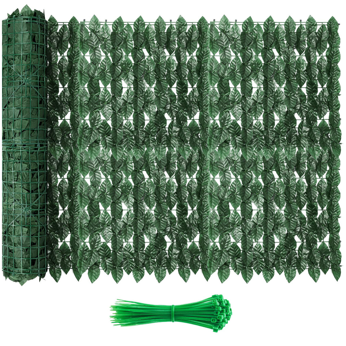 KASZOO ivy fence panel with dense leaves for private outdoor screening.