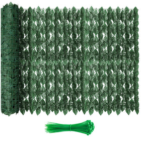 KASZOO ivy fence panel with dense leaves for private outdoor screening.