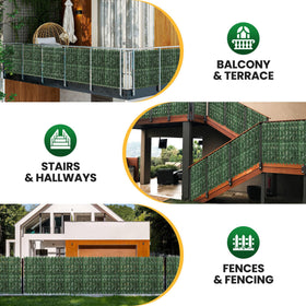 KASZOO trimmed-ready ivy panels fit any wood or wire fence.