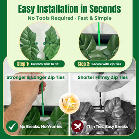 KASZOO thick zip ties enabling secure installation