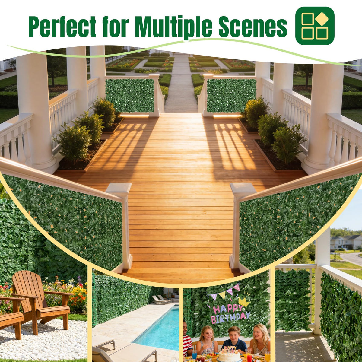 KASZOO versatile decor for balcony, patio, or garden