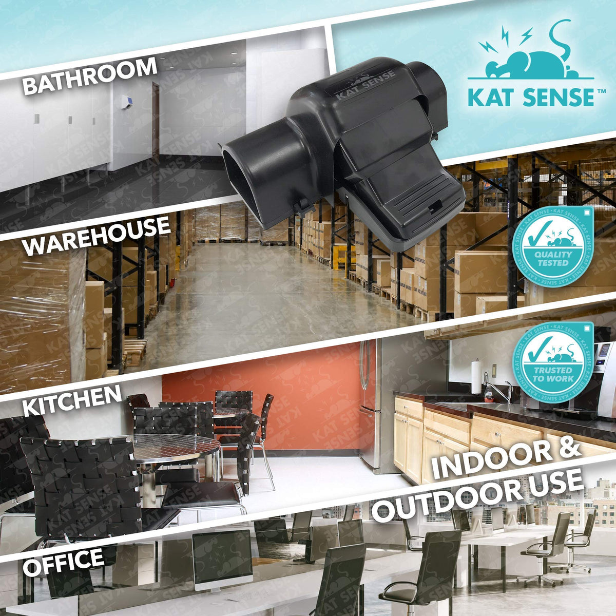 Kat Sense easy to clean reusable rodent trap for ongoing use