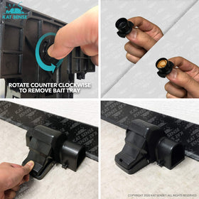 Kat Sense indoor outdoor rodent trap suitable for garage or yard