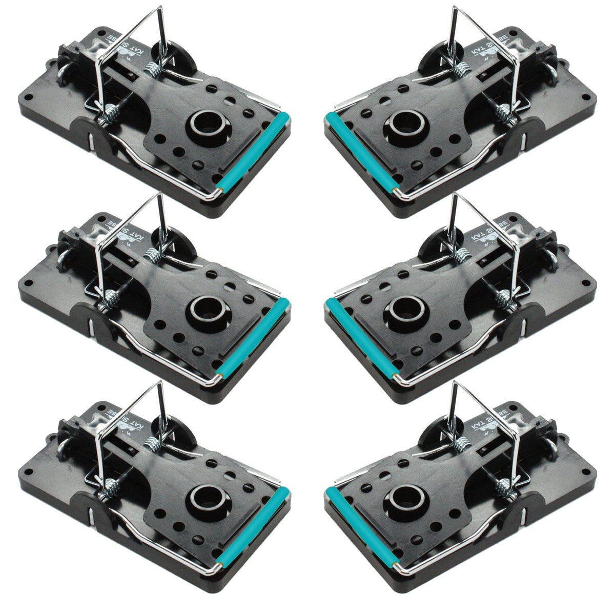Kat Sense large rat trap set-6 front view in stainless steel for humane capture