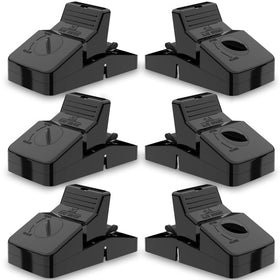 Kat Sense pest control set of six large snap traps ready for quick setup