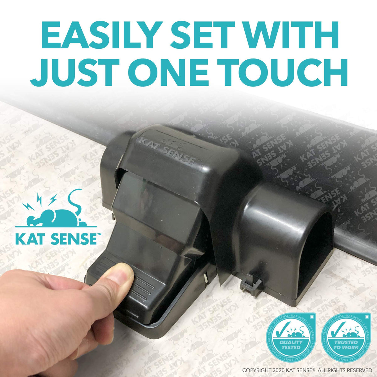 Kat Sense quick action pest control device for fast rodent response