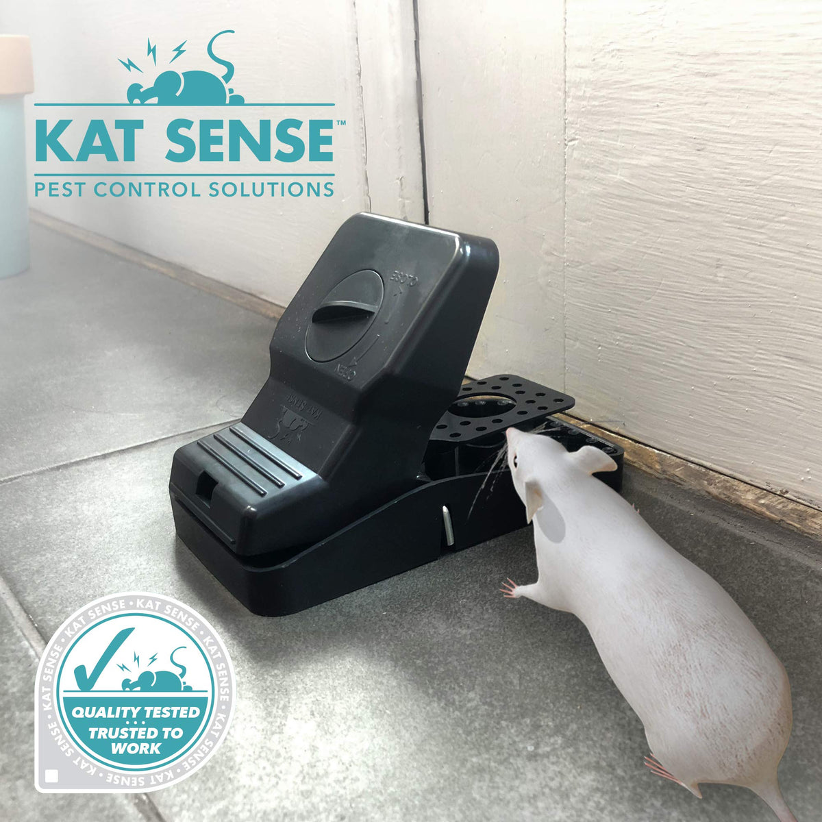 Kat Sense quick-set trap suitable for kitchens and garages