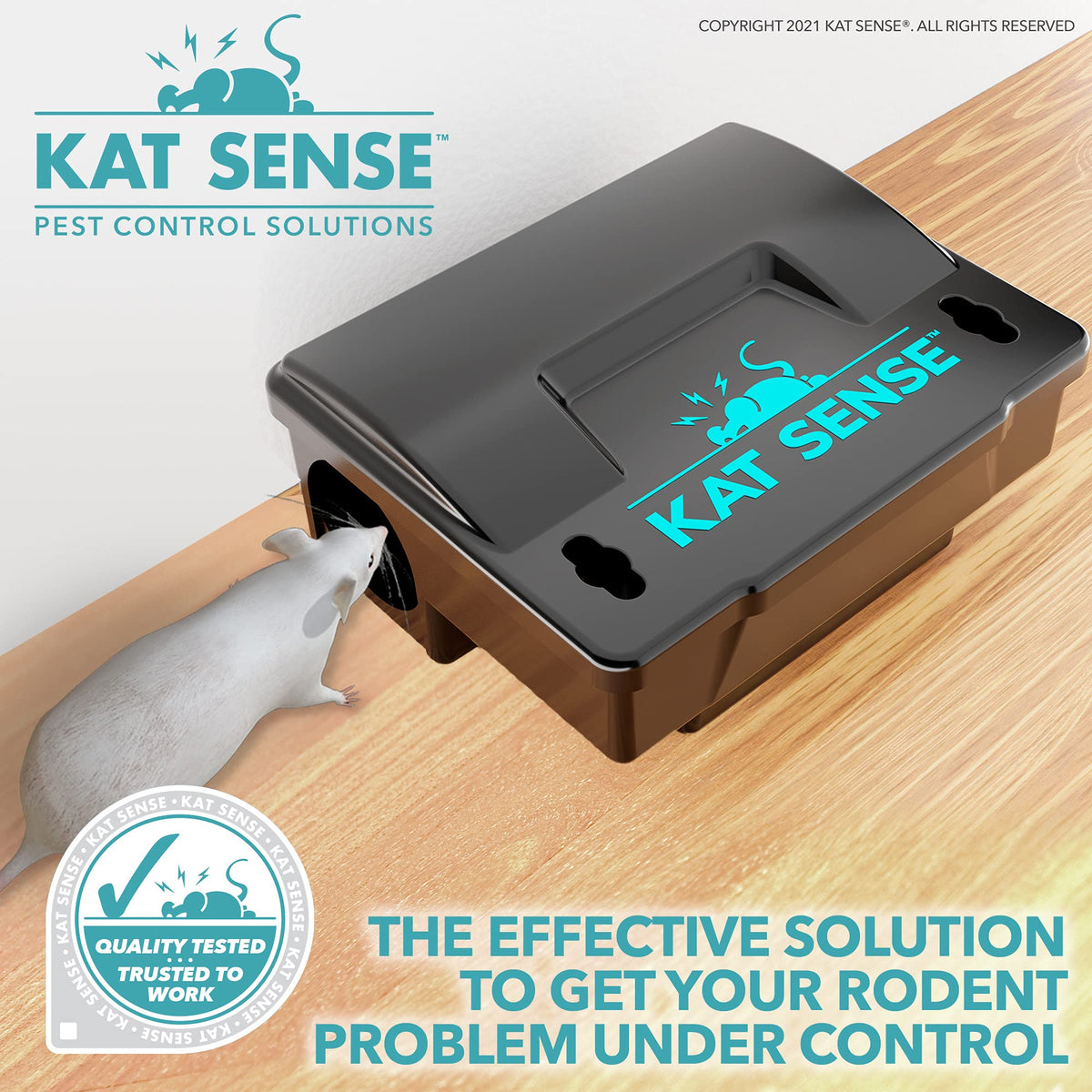 Kat Sense mounting brackets included for secure installation.
