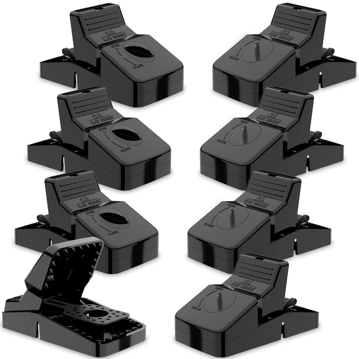 Kat Sense rat trap ready for indoor-outdoor use with fast action