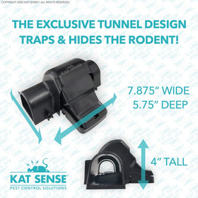 Kat Sense secure locking chamber keeps captured rodents contained