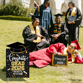 KatchOn 2026 graduation sign suitable for driveway or sidewalk decor.