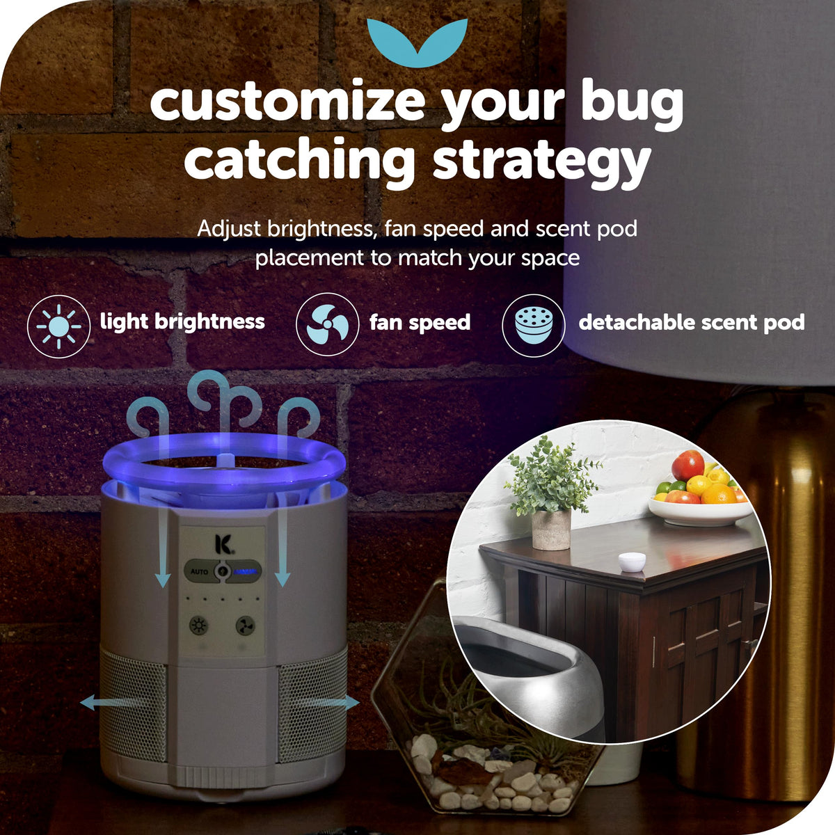 Katchy Duo silent fan runs quietly for night use
