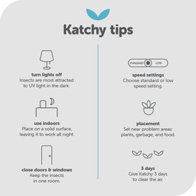 KATCHY EPA-registered trap at home highlights trusted, at-home use.
