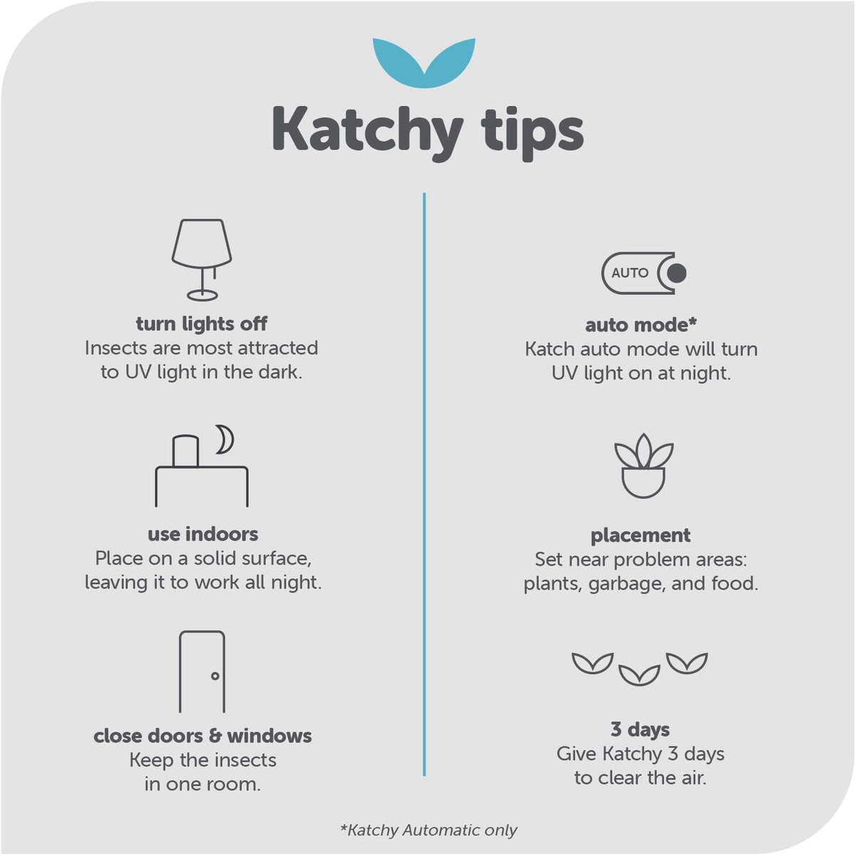 KATCHY Original glue board used in a kitchen corner for fruit flies.