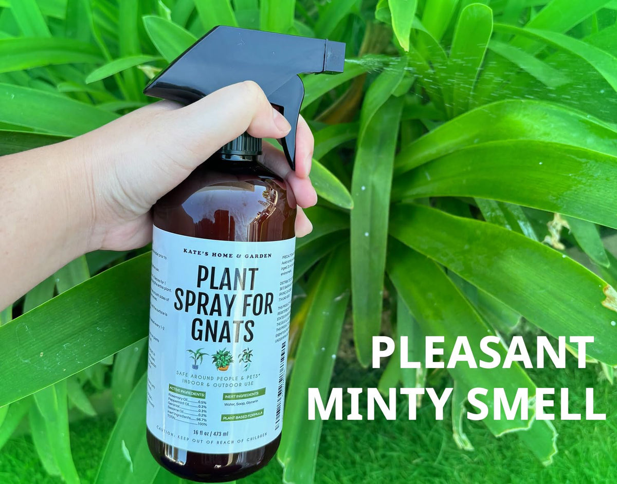 Refreshing peppermint aroma from Kate's spray enhances use.
