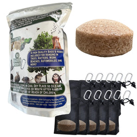 Storage container for Kav Creations repellent balls supports long-term pest prevention.