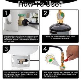 KAVAKARA easy installation for propane refill setups.