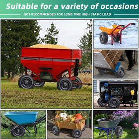 Kavedodu polyurethane tread tire offering strong grip on garden carts.