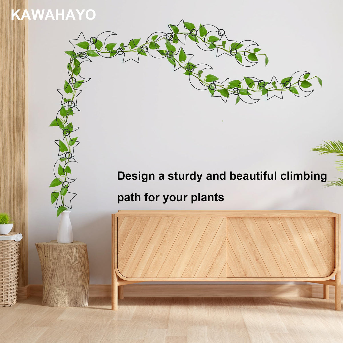 KAWAHAYO detachable clip system enables flexible shaping of plant paths