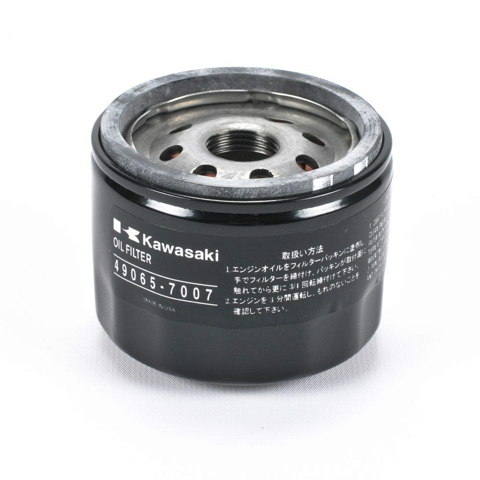 Kawasaki 49065-7007 engine oil filter, genuine OEM part for reliable filtration.
