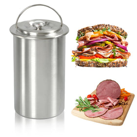 KayCrown Ham Maker press in stainless steel for durable home deli meat prep