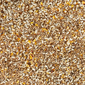 Kaytee Bird & Balcony No Mess Seed Blend highlighting sunflower seeds for urban birds