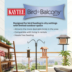 Kaytee Bird & Balcony No Mess Seed Blend in a 5 lb bag ready for balcony setups