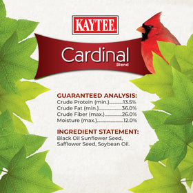 Kaytee Cardinal Wild Bird Seed serving bowl ready for birds.
