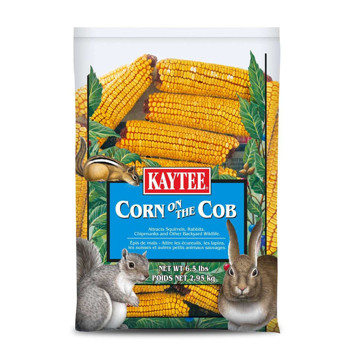 Kaytee Corn on the Cob, whole cob feeding outdoors supports wildlife viewing