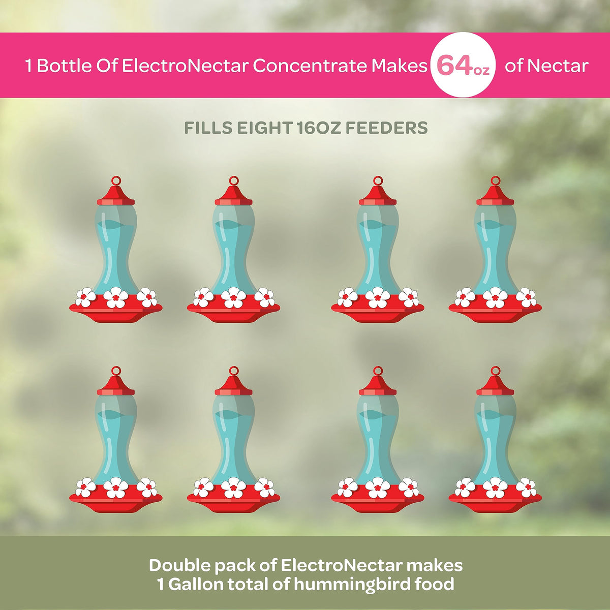Kaytee ElectroNectar concentrate label close-up highlighting electrolytes and no artificial dyes